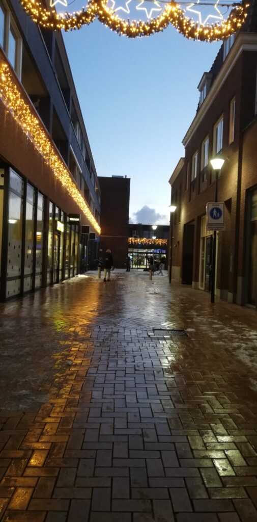 Kerstverlichting is weer mooi geweest.